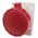 Scame IP66, IP67 Red Panel Mount 3P + N + E Heavy Duty Power Connector Socket, Rated At 32A, 415 V