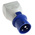 Scame IP20 Blue 1 x 2P + E, 1 x 2P + E Industrial Power Connector Adapter Plug, Socket, Rated At 16A, 250 V