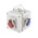 Scame IP44 Grey 2P+E Industrial Power Connector Adapter, Rated At 16A, 400 V