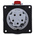 Legrand, P17 Tempra Pro IP66, IP67 Red Panel Mount 3P + N + E Industrial Power Socket, Rated At 16A, 415 V