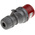 Scame, Optima IP44 Red Cable Mount 6P + E Industrial Power Plug, Rated At 16A, 415 V