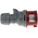 Scame, Optima IP44 Red Cable Mount 6P + E Industrial Power Plug, Rated At 16A, 415 V