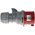 Scame, Optima IP44 Red Cable Mount 6P + E Industrial Power Plug, Rated At 32A, 415 V