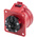 Scame, Optima IP44 Red Panel Mount 6P + E Industrial Power Socket, Rated At 16A, 415 V