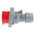 Scame, Optima Seven IP66, IP67 Red Cable Mount 6P + E Industrial Power Plug, Rated At 16A, 415 V