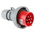 Scame, Optima Seven IP66, IP67 Red Cable Mount 6P + E Industrial Power Plug, Rated At 16A, 415 V