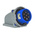 Scame, Optima IP67 Red Wall Mount 6P + E Right Angle Industrial Power Plug, Rated At 32A, 415 V