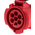 Scame, Optima IP67 Red Panel Mount 6P + E Industrial Power Socket, Rated At 32A, 415 V