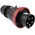Scame IP66 Red Cable Mount 3P + N + E Power Connector Plug ATEX, IECEx, Rated At 64A, 346 → 415 V