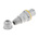 Scame IP44 Yellow Cable Mount 2P + E Industrial Power Plug, Rated At 64A, 110 V