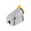 Scame IP44 Yellow Wall Mount 2P + E Industrial Power Socket, Rated At 64A, 110 V