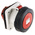 MENNEKES, SoftCONTACT IP67 Red Panel Mount 3P + N + E Industrial Power Socket, Rated At 64A, 400 V