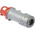 MENNEKES, PowerTOP Plus IP44 Red Cable Mount 3P + N + E Industrial Power Plug, Rated At 64A, 400 V