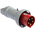 ABB, Tough & Safe IP67 Red Cable Mount 3P + N + E Industrial Power Plug, Rated At 63A, 415 V