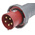 ABB, Tough & Safe IP67 Red Cable Mount 3P + N + E Industrial Power Plug, Rated At 125A, 415 V