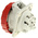 Scame IP66, IP67 Red Panel Mount 3P + N + E Heavy Duty Power Connector Socket, Rated At 16A, 415 V