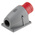 Amphenol Industrial, Easy & Safe IP44 Red Panel Mount 3P + E Right Angle Industrial Power Plug, Rated At 32A, 415 V