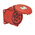 Scame, Optima IP44 Red Panel Mount 6P + E Industrial Power Socket, Rated At 32A, 415 V
