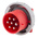 Scame, Optima Seven IP66, IP67 Red Panel Mount 6P+E Industrial Power Socket, Rated At 32.0A, 415.0 V
