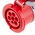 Scame, Optima Seven IP66, IP67 Red Cable Mount 6P + E Industrial Power Socket, Rated At 32A, 415 V