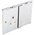 MK Electric Silver 2 Gang Plug Socket, 2 x 2P + E Poles, 13A, Type G - British