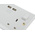 BG Electrical White 2 Gang Power Socket, 2 Poles, 13A, Type G - British, USB