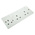 MK Electric White 3 Gang Plug Socket, 2 Poles, 13A, Type G - British, Indoor Use
