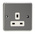 MK Electric Grey 1 Gang Plug Socket, 13A, Type G - British, Indoor Use