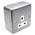 MK Electric Grey 1 Gang Plug Socket, 13A, Type G - British, Indoor Use