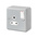 MK Electric Grey 1 Gang Plug Socket, 2 Poles, 5A, Indoor Use