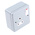 MK Electric Grey 1 Gang Plug Socket, 2 Poles, 5A, Indoor Use