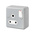 MK Electric Grey 1 Gang Plug Socket, 2 Poles, 15A, Indoor Use