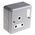 MK Electric Grey 1 Gang Plug Socket, 2 Poles, 15A, Indoor Use