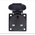 ABL Sursum Black 1 Gang Plug Socket, 13A, Type G - British, Outdoor Use