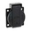 ABL Sursum Black 1 Gang Plug Socket, 15A, NEMA 5-15R, Outdoor Use