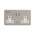 Power Breaker PowerBreaker H 13A, BS Fixing, Passive, 2 Gang RCD Socket, Surface Mount No, IP40 , Outdoor, 250 V, Grey