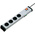 Type F - German Schuko 4 Gang Power Distribution Unit, 1.5m Cable, 16A, 250 V, RCD Protected