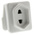 MK Electric UK to UK Shaver Plug Adapter, Rated At 1A
