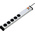 Type F - German Schuko 5 Gang Power Distribution Unit, 1.5m Cable, 16A, 250 V, Surge Protected