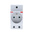 ABB Grey 1 Gang Plug Socket, 16A, Type E - French, Indoor Use