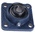 4 Hole Flange Bearing Unit, FY 20 TF, 20mm ID