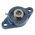 2 Hole Flange Bearing Unit 15mm ID