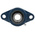 2 Hole Flange Bearing Unit 20mm ID