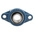 2 Hole Flange Bearing Unit 30mm ID