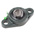 2 Hole Flange Bearing Unit 25.4mm ID