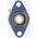2 Hole Flange Bearing Unit, FYTB 15 TF, 15mm ID