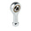 RS PRO M3 x 0.5 Female Steel Rod End, 3mm Bore, 27mm Long, Metric Thread Standard, Female Connection Gender