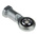 RS PRO M6 x 1 Female Steel Rod End, 6mm Bore, 39mm Long, Metric Thread Standard, Female Connection Gender