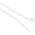 RS PRO Cable Tie, 100mm x 2.5 mm, Natural Nylon, Pk-100