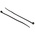 RS PRO Cable Tie, 100mm x 2.5 mm, Black Nylon, Pk-100